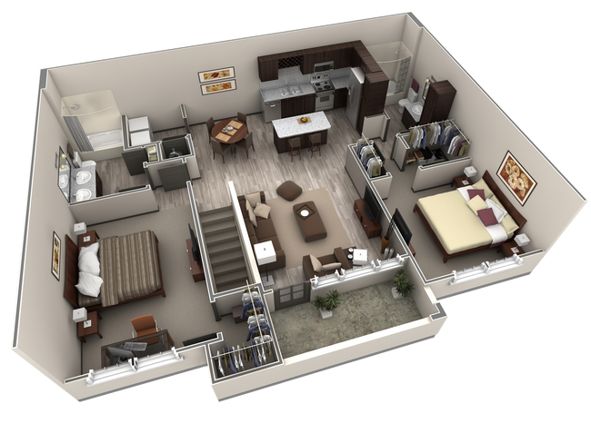2 BR Grand Overlook 2004 floor plan